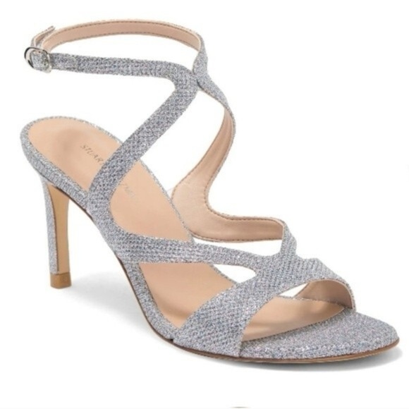 Stuart Weitzman Size 7 Mariposa Periwinkle Strappy Heels Sandals - Picture 1 of 8